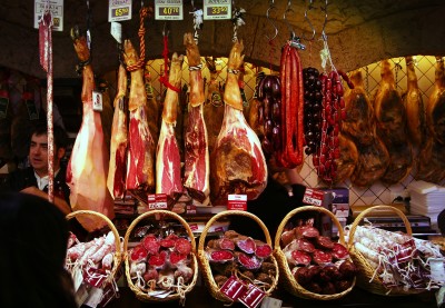 Assortment of cured meats