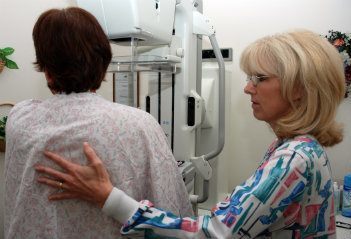 Breast cancer mammogram