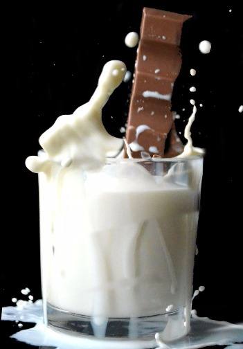 Chocolate in milk