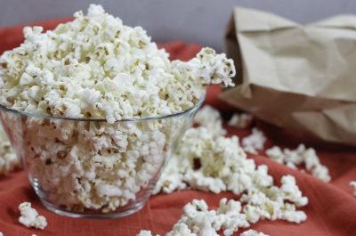 Popcorn in a bowl