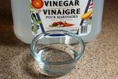 White vinegar bottle